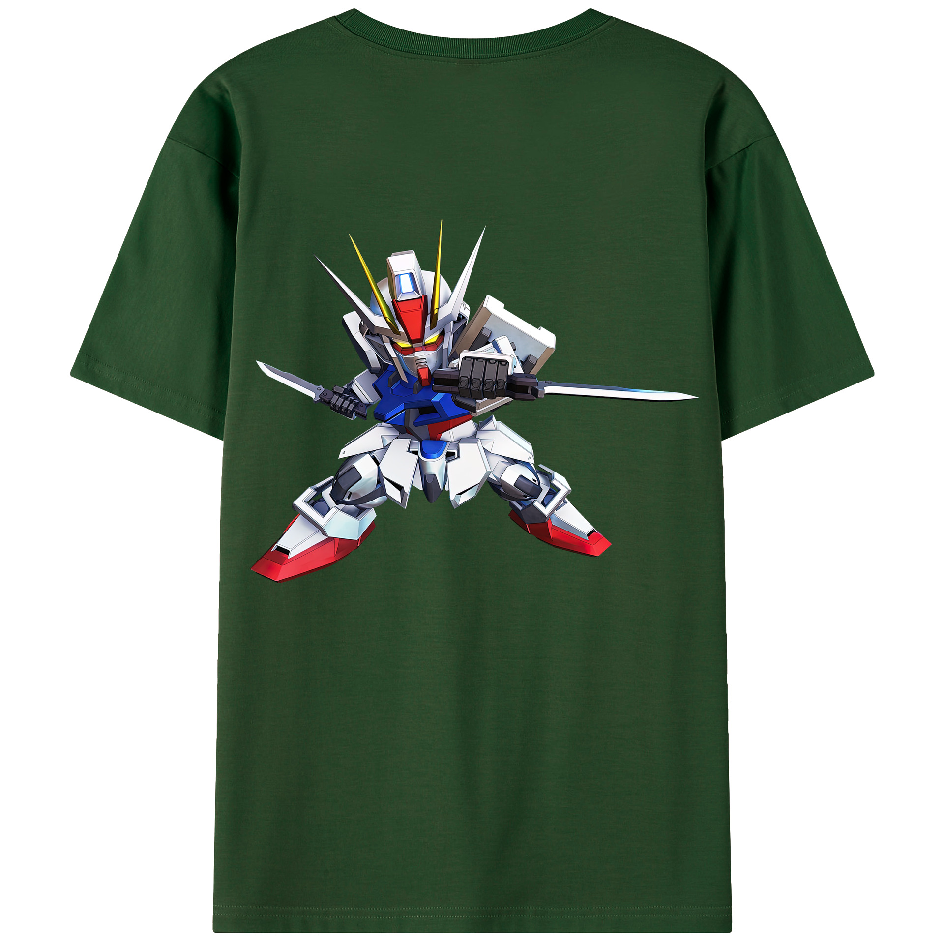 （画像用） 機動戦士ガンダム Mobile Suit Gundam 綿100％半袖Tシャツ（背面プリント）